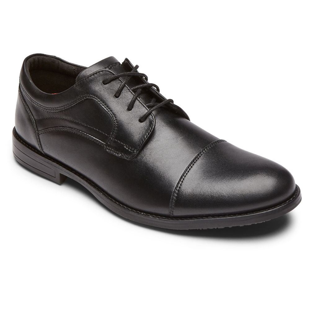 Rockport Singapore Mens Oxfords - Mykel Cap Toe Black - SP5903862